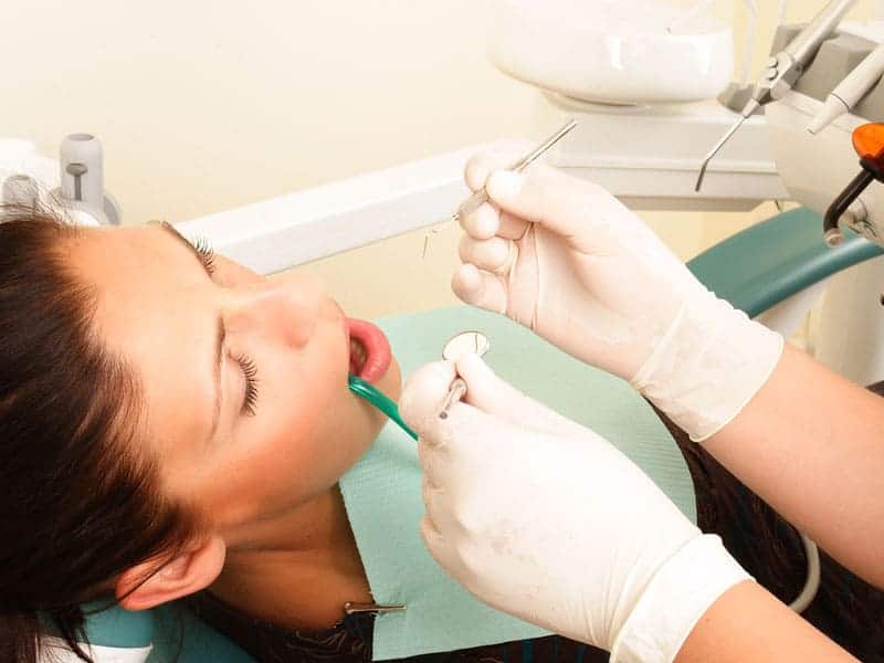 regular dental checkup at dentist